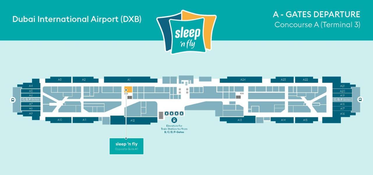 Sleep 'N Fly Sleep Lounge, A-Gates Terminal 3 - Transit Only Hotel Dubai Exterior photo